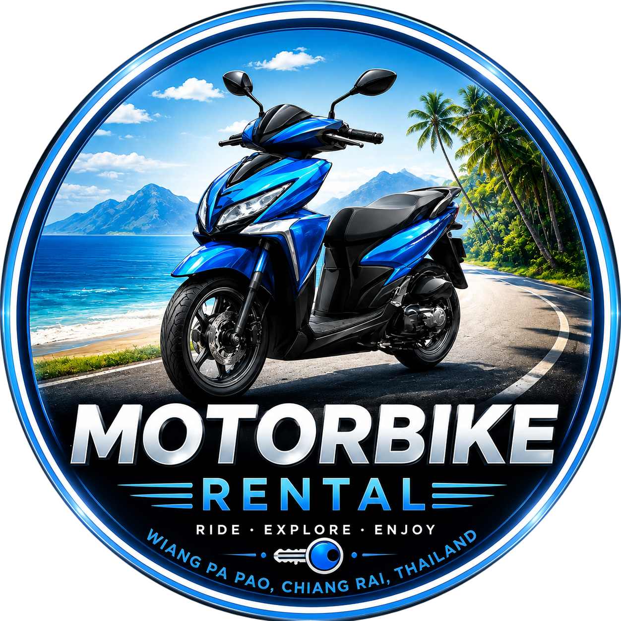 Motorbike Rental Wiang Pa Pao Thailand